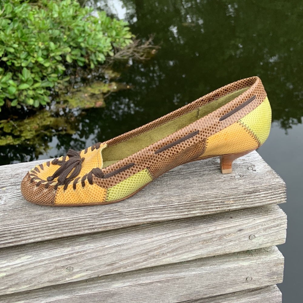 Vintage Miu Miu Snakeskin Kitten Heels EU 37.5